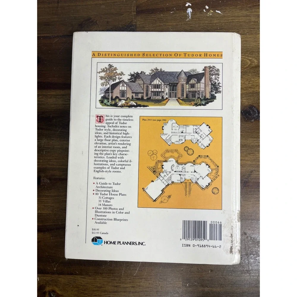 Tudor Houses Home Planners Inc Architecture Floor Plans Design Book 0918894662